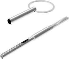 Headphone Plug Extraction Tool with Key Ring and Cleaning Brush - Remove Broken