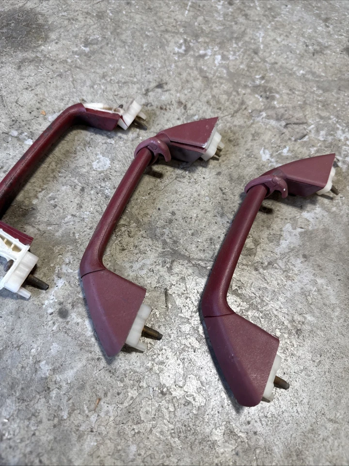 Jeep Cheorkee XJ 84-01 Juego de (3) manijas interiores OEM rojas (Z86) Foto 2 de 4