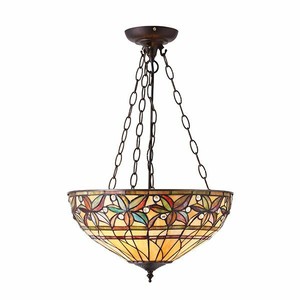 Details About Designer Large Tiffany Style Ceiling Pendant Shade Light Ashtead Uplighter Lamp