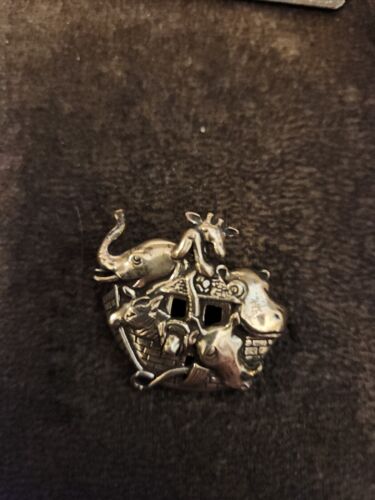 Vintage Sterling Shreve Crump Lowe Arche Noah. Broschenstift - Bild 3 von 8