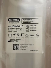 Silverlon IDHC-410 Antimicrobial Barrier Wound Dressing 4" x 10" Lot Of 5