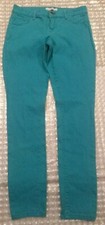 Refuge Size 8 Girls Teal Jeans/Leggings Stretchy 29" Inseam 14 1/2" Waist