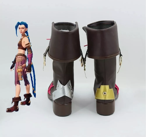 LOL Arcane Jinx Cosplay Schuhe Street Fashion Stiefel - Bild 5 von 5