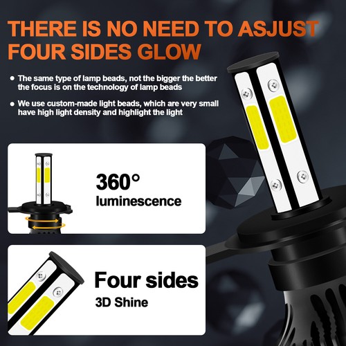 2pcs For Ford E-150 E-250 E-350 H6054 7x6" 5x7 LED Headlights Sealed beam Square - Bild 9 von 17