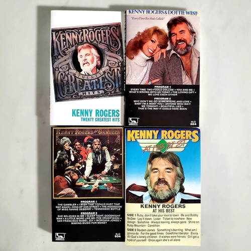 Kenny Rogers - Lot of 4 Cassettes - Greatest Hits - The Gambler - Dottie West