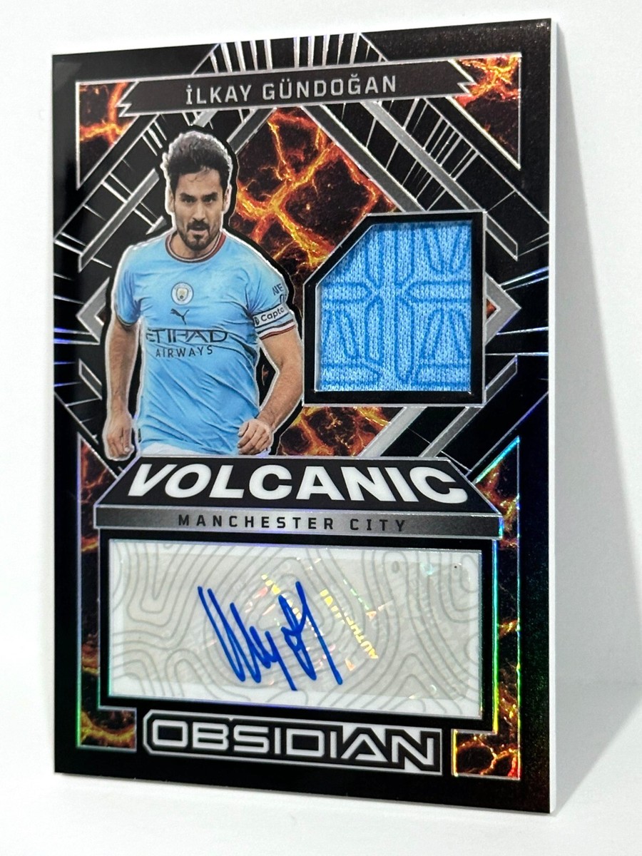 し*ち様 Volcanic  2022-23 Panini Obsidian Volcanic Patch Auto Man City Ilkay