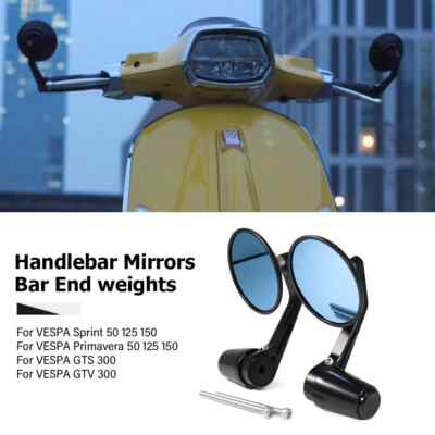 ベスパミラー Bar End Rear View Mirrors For VESPA Primavera Sprint 50 125