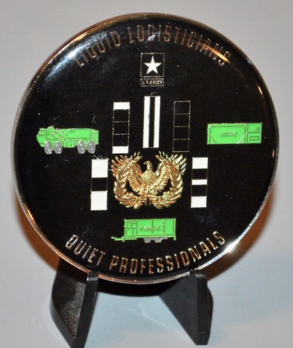 US Army Liquid Logisticians Warrant Officer 923A Petrol Systems Challenge Coin - Bild 1 von 2