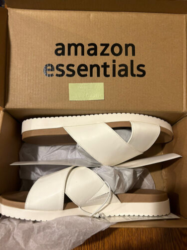 Amazon Essentials Damen Criss Cross Sandale Größe 5,5 Neu Originalverpackt Weiß - Bild 3 von 3
