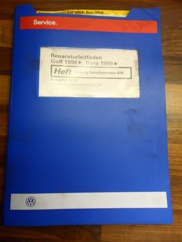VW Reparaturleitfaden Golf 1998 Bora 1999 5 Gang-Schaltgetriebe 02K DLP DNZ DRZ