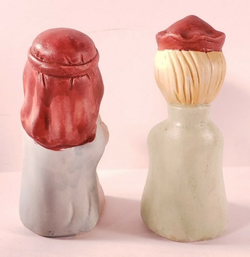 Set Of 6 - Ceramic Children’s Nativity Figurines - Mary, Joseph, Kings, Shepherd - Imagen 7 de 11