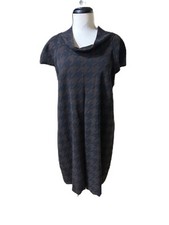 Relativity Women's Swing Houndstooth Dress Size XL Classic Modest Fall Chic