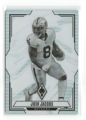 JOSH JACOBS #con-3 2023 PANINI PHOENIX RAIDERS CONTOURS SILVER