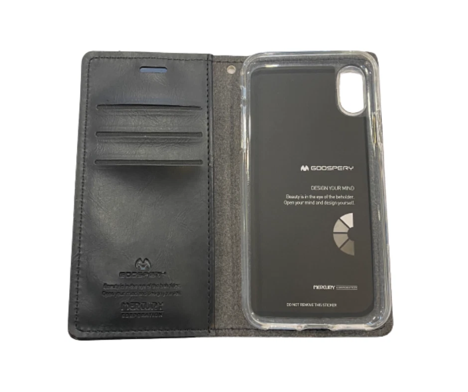 Goospery Bluemoon Cuero PU Billetera Estuche Portatarjetas Cubierta Para iPhone 6/7/8/XR Foto 4 de 4