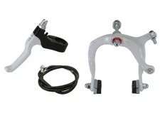 ALTA Bicycle BMX Alloy FRONT Bicycle Brake Complete Set WHITE Side-Pull Caliper