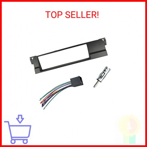 Dash Installation Trim Kit for BMW 3 Series M3 E46 One Din Radio Stereo Panel wi