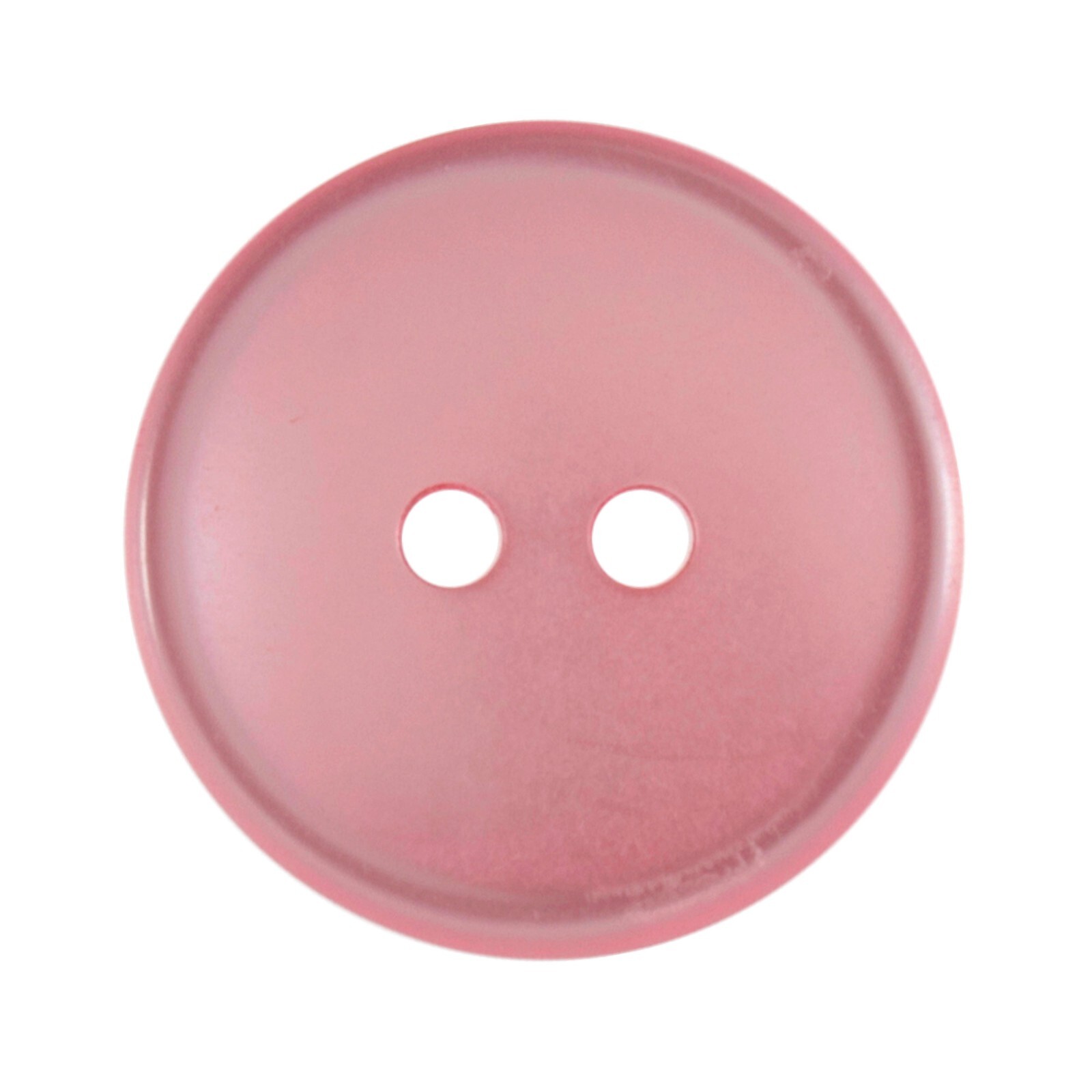20mm Pink Round Polyester Buttons, 20mm 2 hole buttons x 3, 2b2669