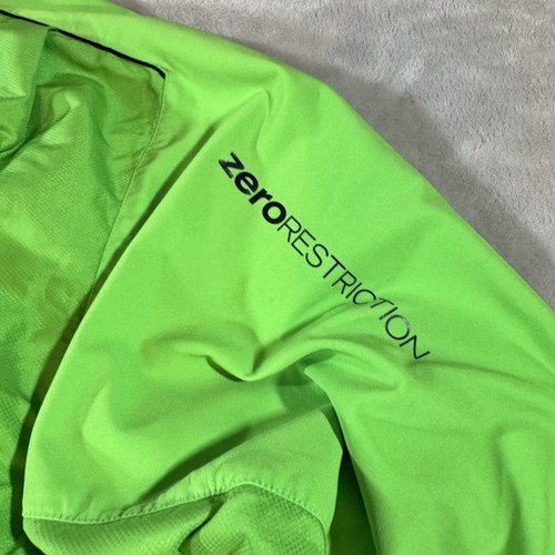 Zero Restriction Jacket Mens Extra Large Green Windbreaker Performance Pullover - Picture 7 of 8