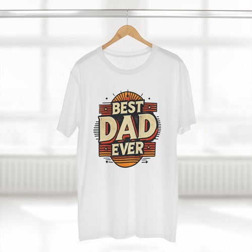 Best Dad Ever Tee Father's Day Gift Male Casual T-Shirt Dad Retro Style Design - Picture 7 of 23
