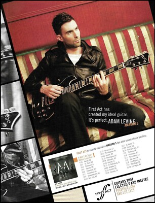 Maroon 5 It Won't Be Soon Before Long Tour Dates Adam Levine First Act Guitar ad