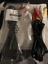 Set Of 2 AV Cable Av Input Part 00010000007 for Electronics- 1 New in Package.