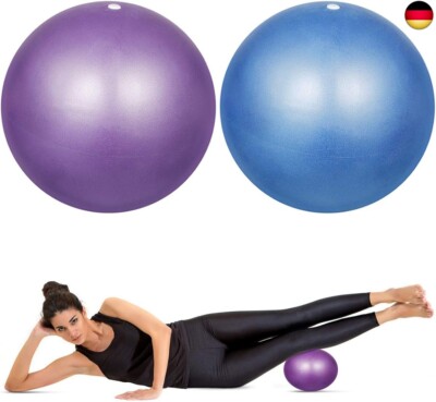 HQdeal 2 Stück 23cm Pilates Ball Klein Rutschfester & Superleichter Soft 