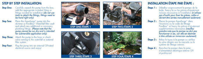 Aquascape NEW AquaSurge 2000 Pump for Koi and Gold Fish Ponds Speciale prijs nieuw