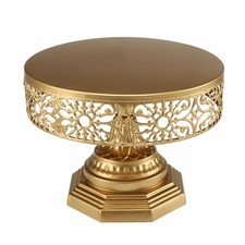 Cake Stand Round Metal Display Pedestal Plate Tower for Wedding Party Event