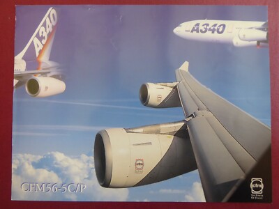 2005 DOCUMENT PUB SNECMA GE CFMI CFM56 CFM56-5C/P FLUGZEUG MOTOR AIRBUS A340