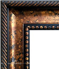 West Frames Santino Rustic Bronze Black Traditional Wall Picture Frame 3.25"
