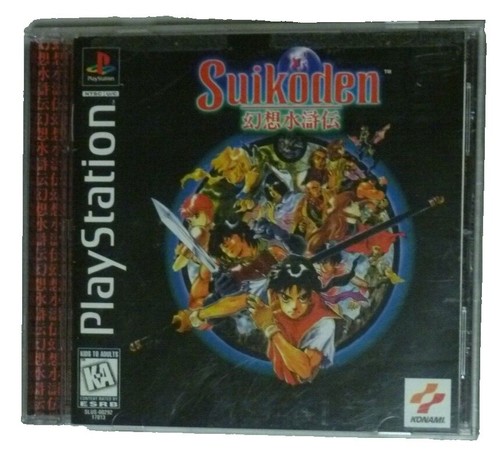 Genso Suikoden PS1 Playstation 1 Japan Import N.Mint/Good US