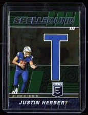 2022 Panini Donruss Elite - Spellbound Green Letter T #SB-JH7 Justin Herbert🔥