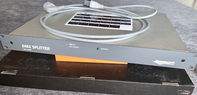 DMX Splitter 1 IN/ 6 OUT  19  Einbau mit Netzkabel ! Unbenutzte Lagerware !