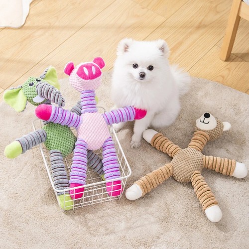Juguetes chirriantes indestructibles grandes con sonido para perros juguete para masticar perros peluche chirriante perro masticar - Imagen 15 de 27