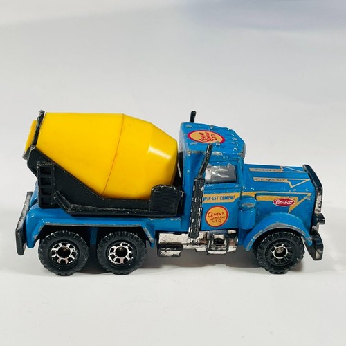1981 Matchbox Peterbilt "Cement Company Ltd" Semi Truck Mixer Diecast 1:80 Macau - Picture 4 of 9