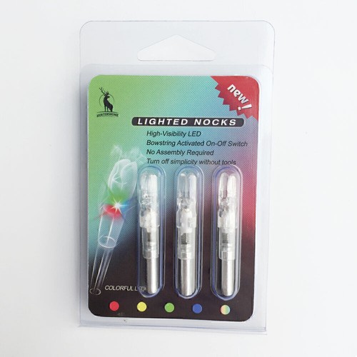 3PCS Archery LED Lighted Nocks Tail 6.2mm For Compound Bow Hunting Arrow Nocks - Picture 8 of 16