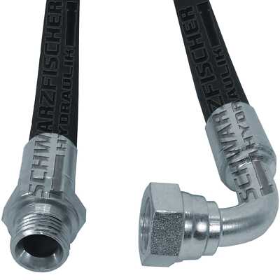 Hydraulikschlauch 2SC DN25 G1'' AGR/DKR90 BSP-Gewinde Zoll länge bis 9000mm