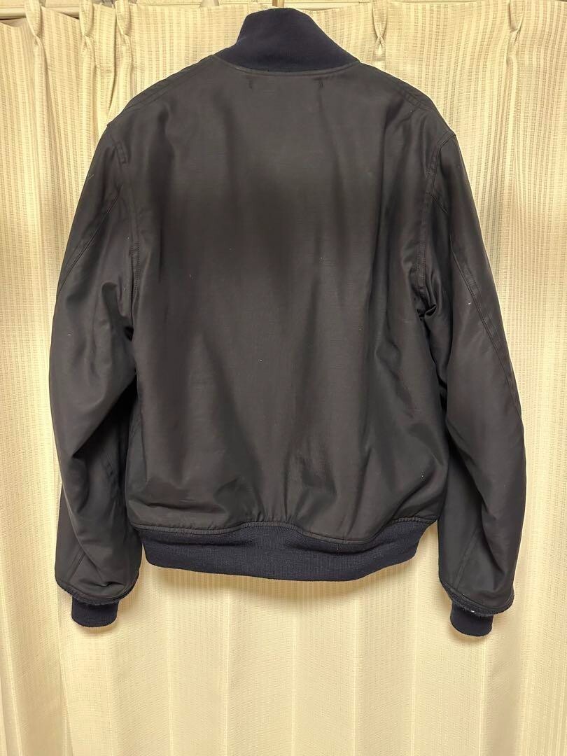 BUZZ RICKSON'S U.S.NAVY DECK HOOK JACKET Navy Rayon/Cotton