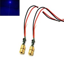 2pcs Mini Dot 450nm 5mW Blue Laser Diode Module for Aiming positioning