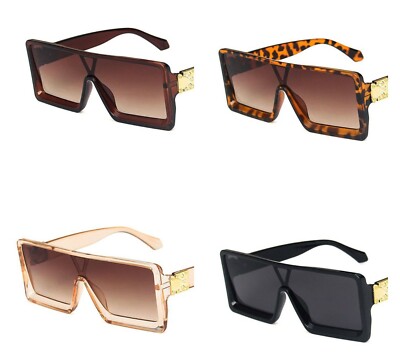 Oversized Polarized Sunglasses, Retro Square Mirrored Shades, Lightweight UV400 Mirrored Sunglasses Polarized Fit Over Glasses for Women Men  main image 2