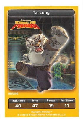 Karte Carrefour Dreamworks - Kung Fu Panda - Tai Lung Nr. 85