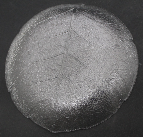 6X Vintage Arcoroc France Aspen Leaf Clear Glass 7.5" Starter/Salad Plates - Picture 9 of 19