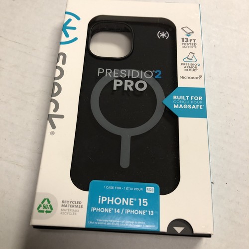 Black iPhone 15 Case MagSafe - Slim Phone Case iPhone Black I PHONE 15 14 13