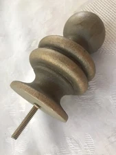 New Vintage Solid Metal Bronze Furniture Finial With Metal Screw