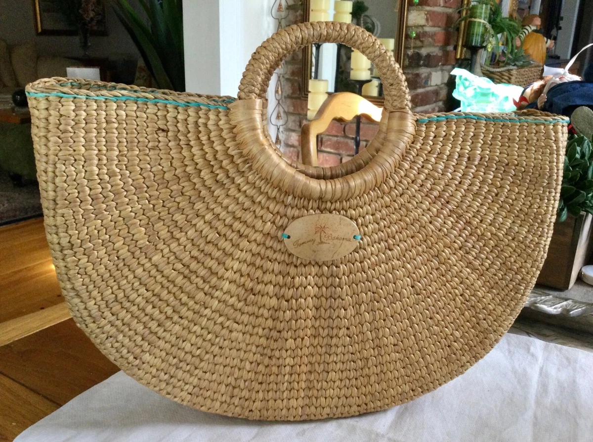 Half moon straw tote new arrivals