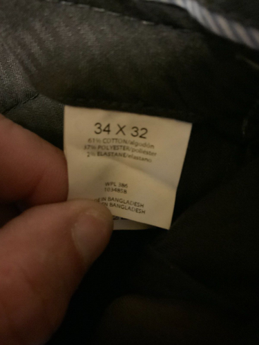 Haggar Men's Premium No Iron Khaki Pants, Style# HC10897, Size 34W x 32L, Toast - Picture 9 of 12