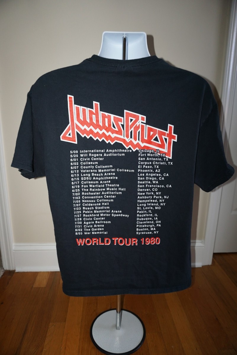 Judas Priest British Steel 1980 World Tour T-shirt Mens L | eBay