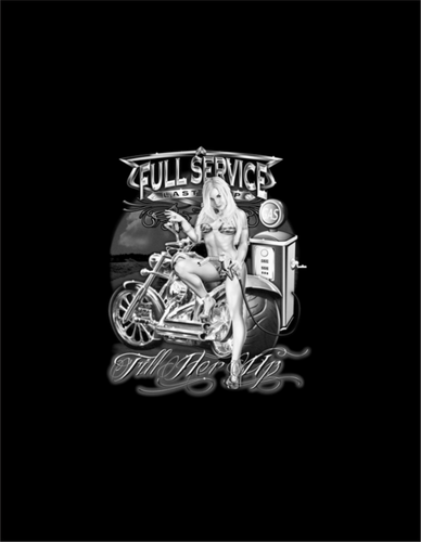 Sexy Lady Swim Suit Motorcycle Full Service Gas Fill Her Up T-Shirt Sizes M-2XL - Bild 8 von 10