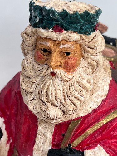 Weihnachtsmann Figur Vintage Alte Welt Stab Geschenk Rucksack #15819 - Bild 12 von 14