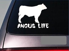 Angus Life *E240* sticker decal cattle black texas beef hamburger stock yard